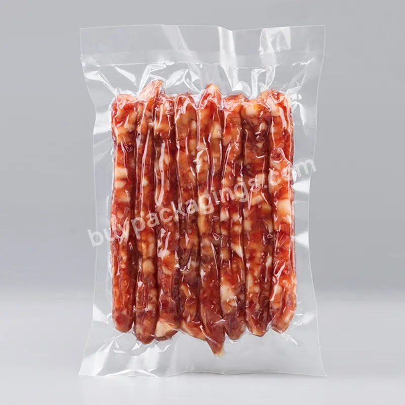 Custom Printing Size Vacuum Transparent Plastic Bag Commercial High Quality Air Bag - Buy Vacuum Sealed Bag With Printable Logo,Transparent Plastic Food Vacuum Bag Can Be Used For Packaging Fresh Meat,Packaging Bags With Customized Logo Printing.