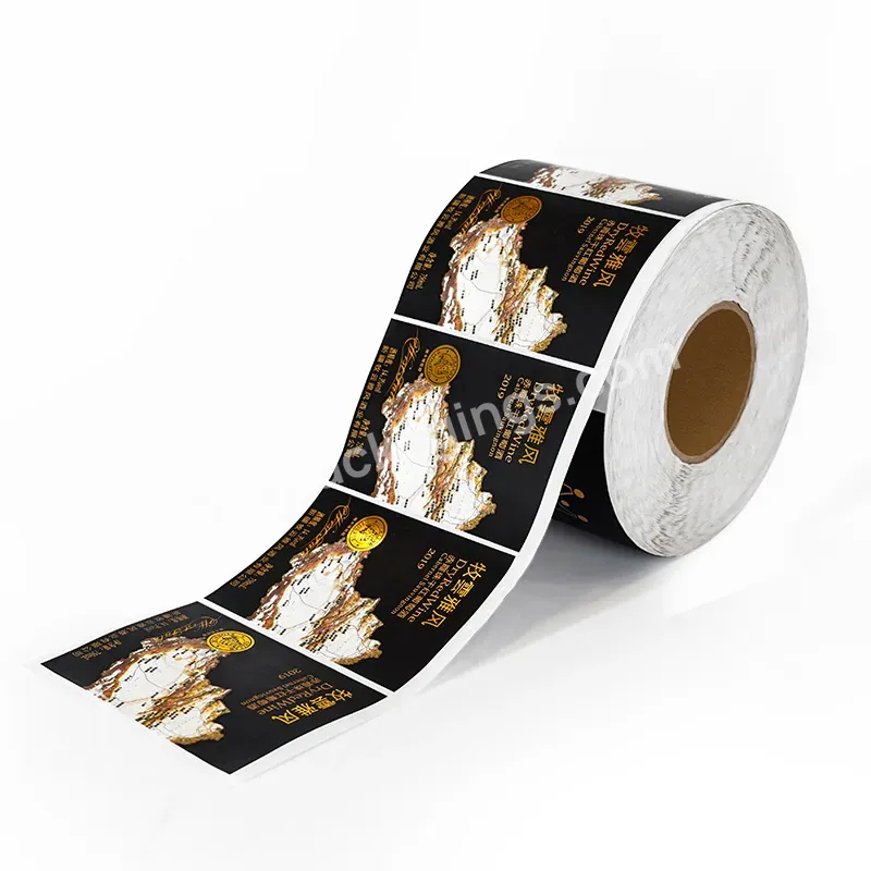 Custom Printing Water Proof Sticker Wine Self Adhesive Vinyl Paper Gold Foil Stamping Texture Roll Label - Buy Costum Self Adhesive Vinyl Texture Sticker Label,Water Proof Stamping Label,Gold Foil Stamping Texture Roll Wine Label Printing For Bottle.