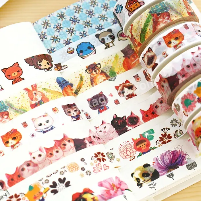 Custom Printing Wholesale Glitter Stamp Die Grid Cut Self Adhesive Color Decoration Sticker Japanese Paper Masking Washi Tape - Buy Custom Printing Oem Cute Pet Washi Tape,China Supplier Manufacturer Costume Personalized Transparent Clear Frosted Lac