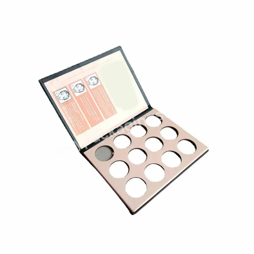 Custom Private Logo Empty 12 Color Plaid Paper Eyeshadow Palette Eye Makeup Cosmetic Beauty Makeup Daily Supplies Packaging Box - Buy Blank Eyeshadow Palette,Empty 12 Eye Shadow Palette,Empty New Gold Palette.