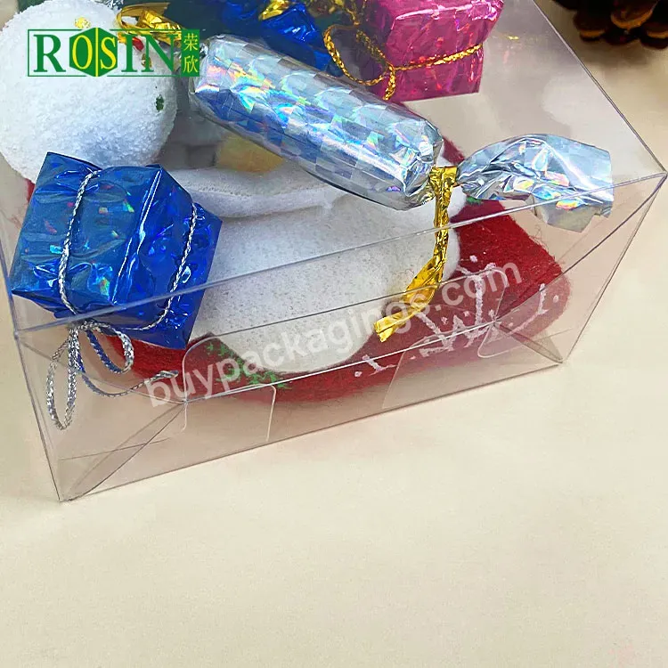 Custom Pvc Transparent Folding Plastic Mini Gift Box With Handles 4*4 Makeup Storage Box - Buy Gift Box With Handles 4*4,Pvc Folding Plastic Mini Box,Custom Makeup Storage Box.