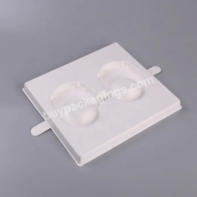 Custom Recyclable Packaging Paper Tray Molded Pulp Insert Bagasse Recycled Electronic Packaging Tray Inner Tray Packaging