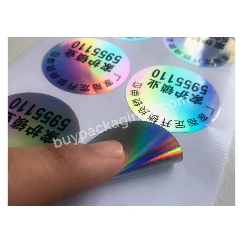 Custom Reflection Rainbow Holographic Stickers Label,Adhesive Laser Prismatic Hologram Sticker - Buy High Quality Customized Stickers,High Quality Holographic Stickers,Hologram Sticker.