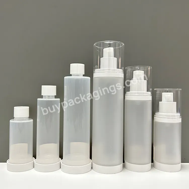 Custom Replaceable Skin Care Skincare Cosmetic Packaging Vacuum Airless Lotion Bottle With Pump - Buy Cruet Bottles With Glass Stopper.