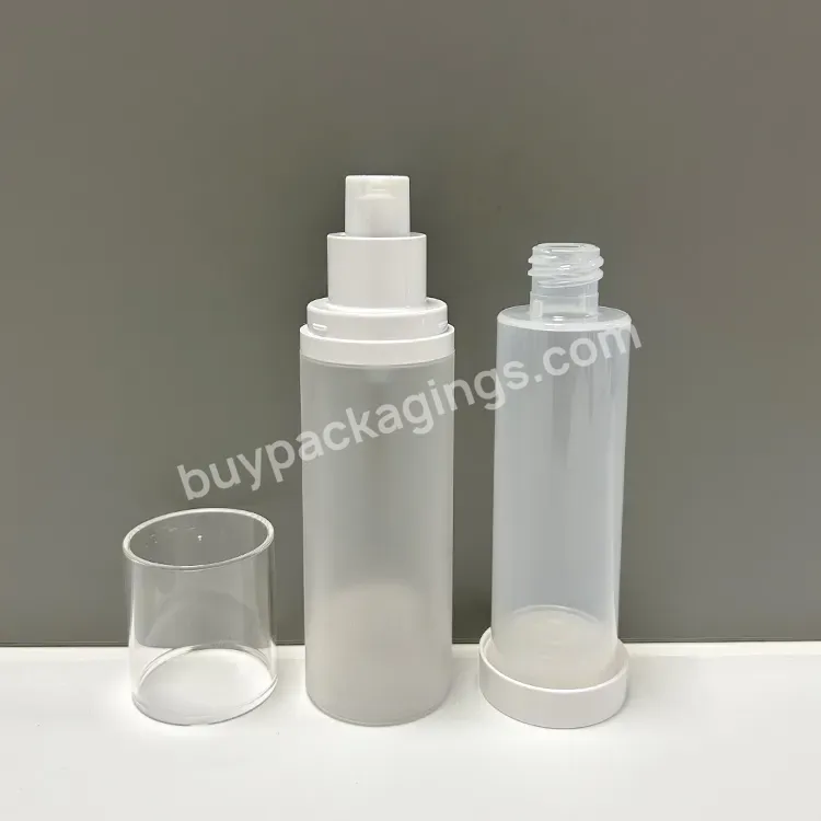 Custom Replaceable Skin Care Skincare Cosmetic Packaging Vacuum Airless Lotion Bottle With Pump - Buy Cruet Bottles With Glass Stopper.