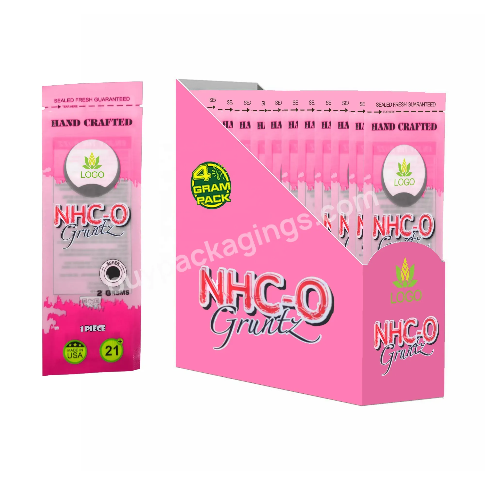 Custom Resealable Zipper Plastic Packaging Childproof Made Of Matte,Glass Smell Proof Pre Roll Packaging - Buy Preroll Packaging,Custom Packaging,Smell Proof Packaging.