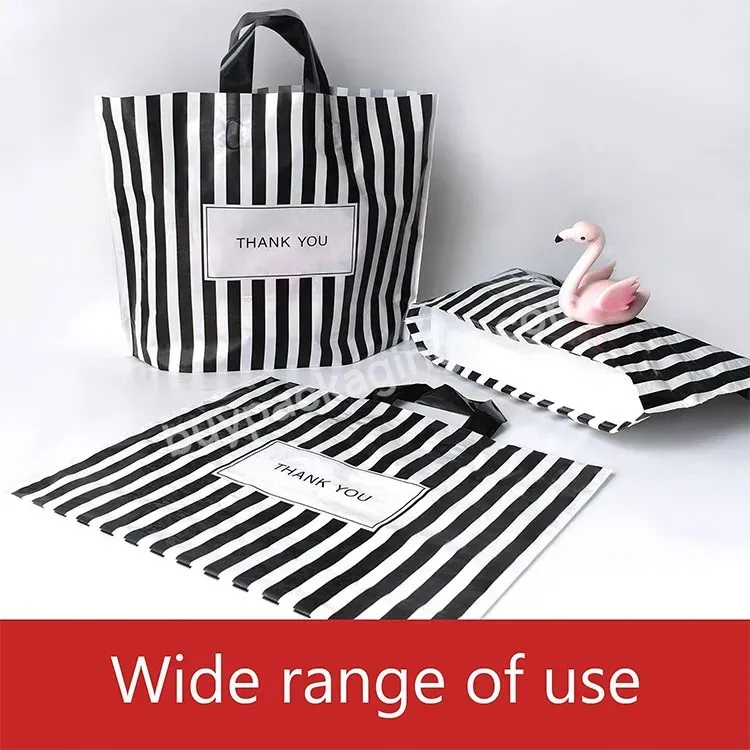 Custom Reusable Eco Friendly Plastic Tote Handle Bag Ldpe Hdpe Carrier Clothes Die Cut Packaging Shopping Bag With Logo For Shop - Buy Tote Handle Bag,Shopping Bags,Plastic Bags.