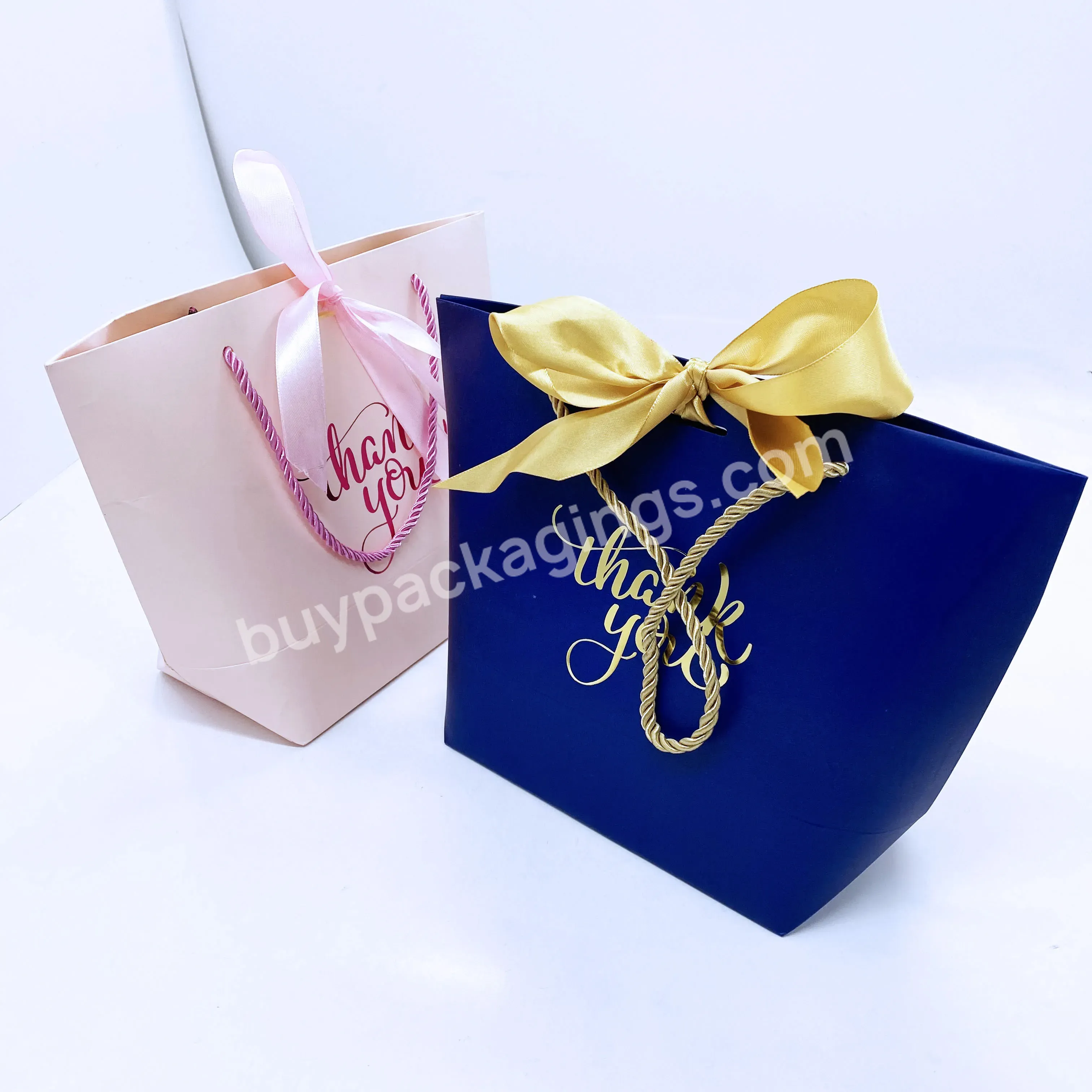 Custom Ribbon Handles Personalized Gift Bags Clothes Shoe Brand Retail Luxury Shopping Bag Paper Boutique With Your Own Logo - Buy Personalized Gift Bags,Shopping Bag Paper,Bag Paper Boutique.