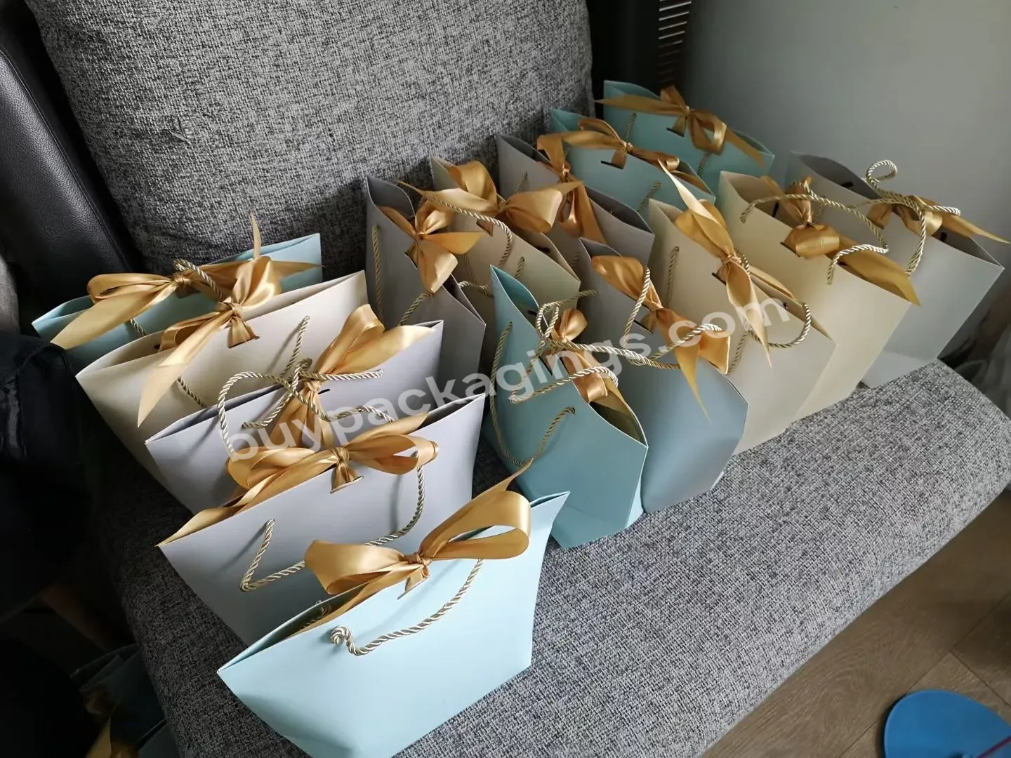 Custom Ribbon Handles Personalized Gift Bags Clothes Shoe Brand Retail Luxury Shopping Bag Paper Boutique With Your Own Logo - Buy Personalized Gift Bags,Shopping Bag Paper,Bag Paper Boutique.