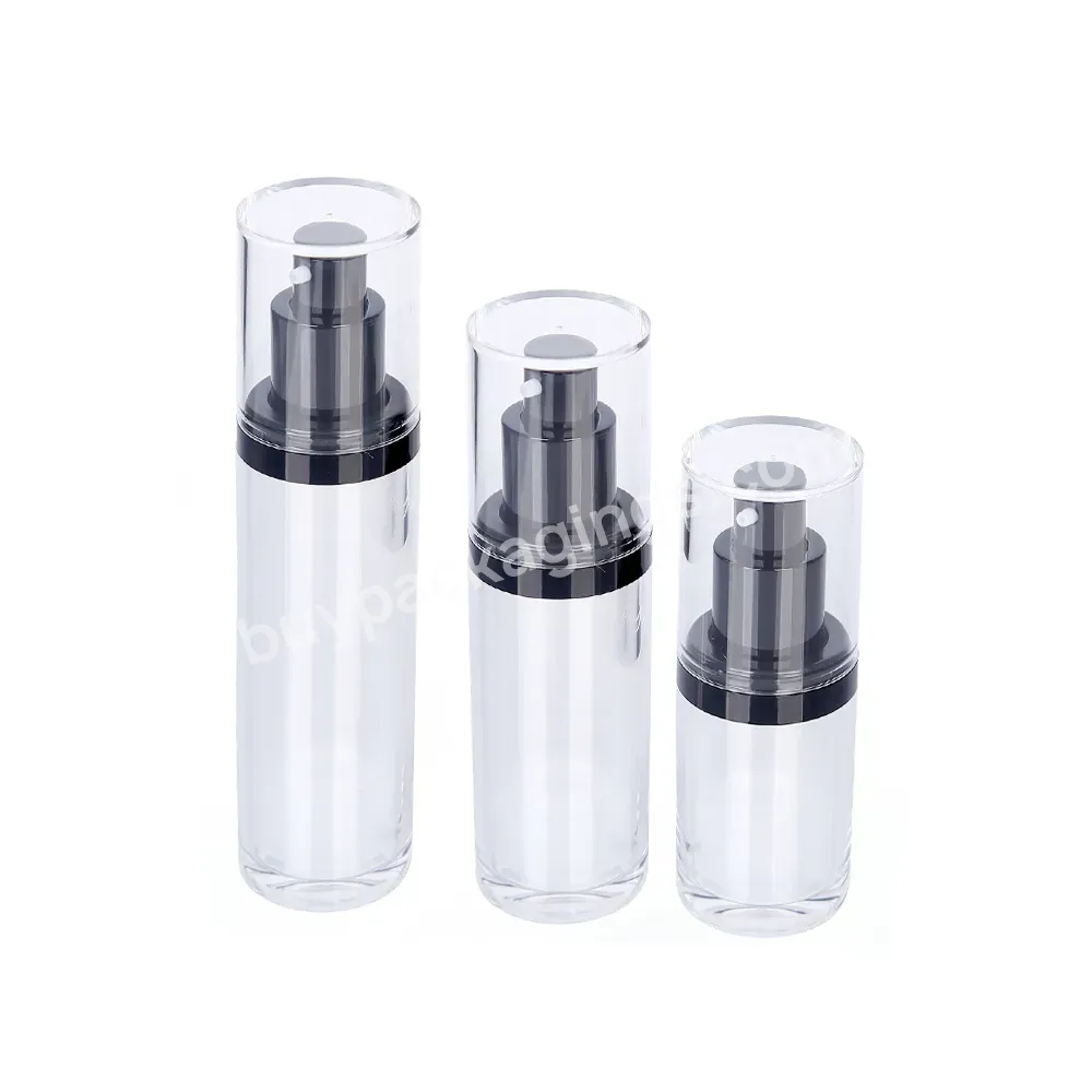 Custom Round Clear Cosmetic Packaging Bottles Wholesale Empty Lotion Pump Bottles Design - Buy Plastic Cosmetic Bottles Empty,Cream Jars And Cosmetic Bottles Bulk,Cosmetic Set Packaging Bottle.