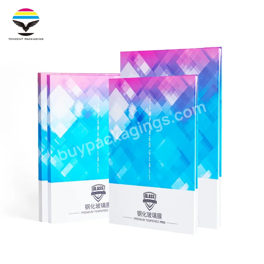 Custom Screen Protector Packaging Tempered High Grade General Protective Glass Film Packaging Pad Screen Protector Packaging Box - Buy Pad Tempered Film Packaging,Screen Protector Packaging Box,Pad Toughened Film.