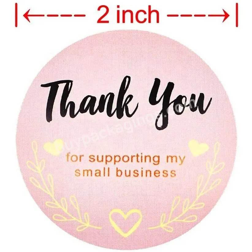 Custom Self Adhesive Hologram Paper Logo Rose Gold Foil Thank You Stickers For Small Business Floral - Buy Gold Foil Thank You Stickers,Adhesive Hologram Paper,Custom Thank You Stickers.