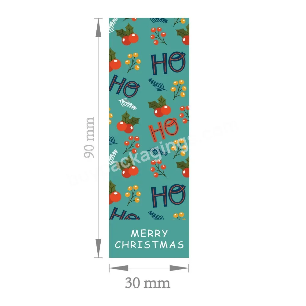 Custom Self Adhesive Paper Merry Christmas Sticker Labels For Present Gift Bag Box Packaging Seal - Buy Adhesive Christmas Labels,Christmas Present Sticker Labels,Custom Gift Packaging Seal Sticker Label.