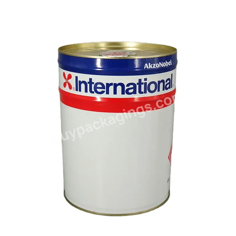 Custom Shape 20l Chemical Pail Or Paint Pail Tight Head Tin Pail With Metal Cover And Handle - Buy 20l Chemical Pail Or Paint Pail Tight Head,Tin Packaging,Iron Can.