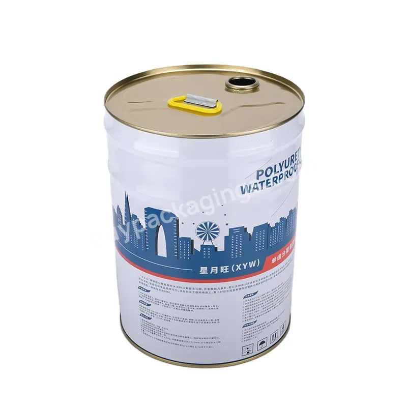 Custom Shape 20l Chemical Pail Or Paint Pail Tight Head Tin Pail With Metal - Buy Metal Bucket Pail,20l Metal Paint Pail,Tin Bucket Round Metal Pail.