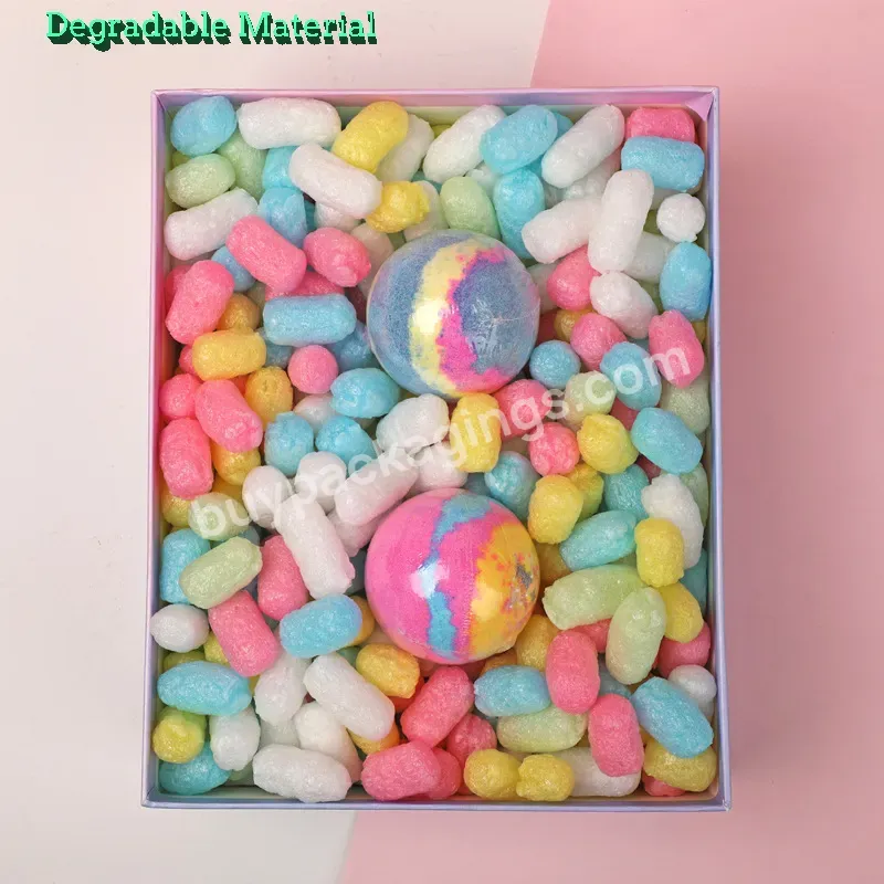 Custom Shape Shockproof Biodegradable Recyclable Water Soluble Renewable Packing Peanuts Foam