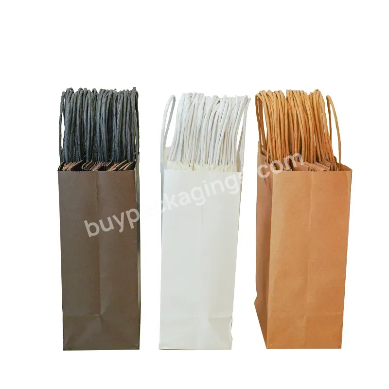 Custom Shopping Paper Bag With Logo Printed For Food Take Away Coffee Gift Packaging - Buy Customized Take Away Food Bag Fashion Shopping Bag Brown Kraft Paper Bags,Wholesale Custom Logo Paper Bag White High Quality Cheaper Paper Bags,Paper Bags Kraf