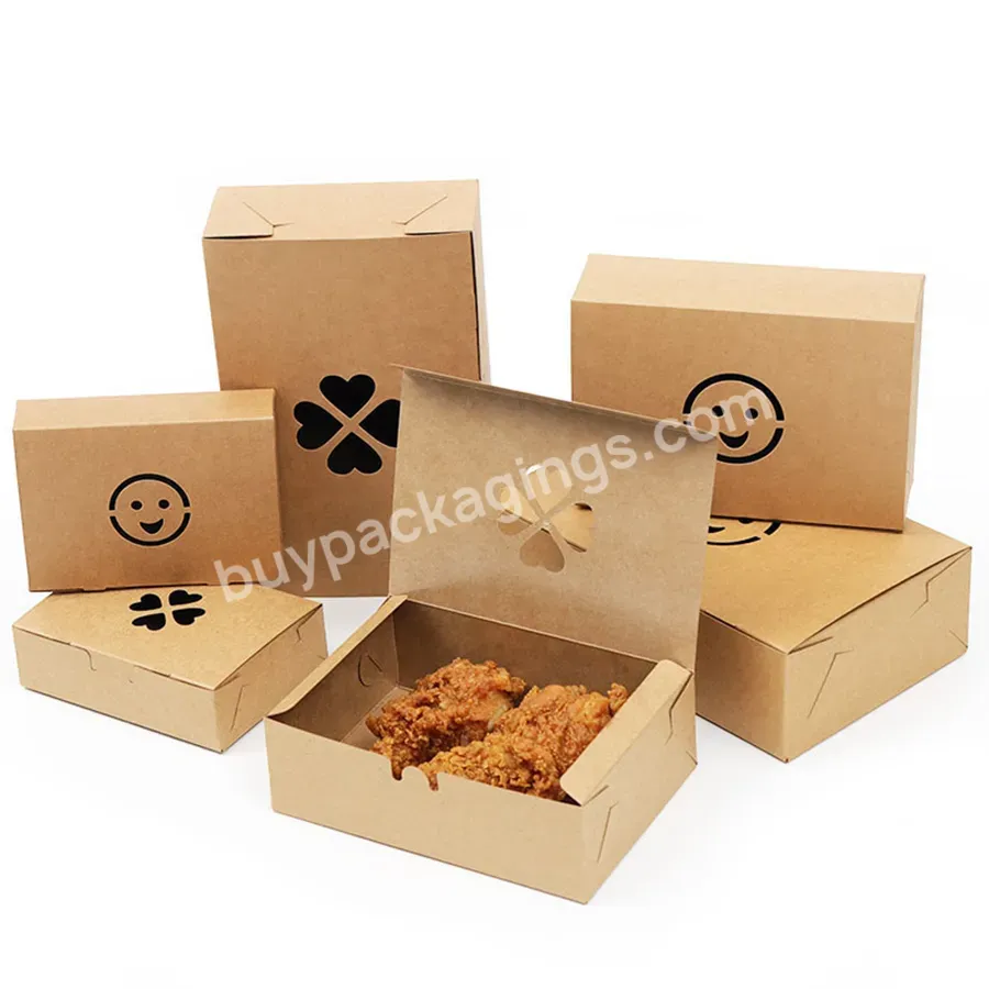 Custom Side Disposable Food Container Waterproof Bento Salad Box Kraft Paper Box For Food - Buy Disposable Food Container,Bento Salad Box,Kraft Paper Box For Food.