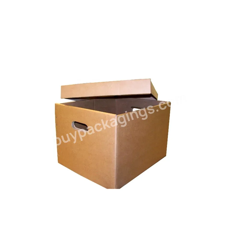 Custom Size Corrugated Cardboard Storage Box Archive Box With Handle - Buy Archive Cardboard Boxes,Collapsible Archive Box,Cardboard Boxes Archive.