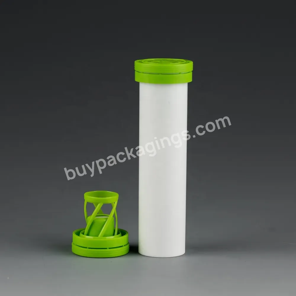 Custom Size Desiccant Cap Empty Bottle Plastic Pp Nutritional Multivitamin Effervescent Tablet Packaging Container Tube - Buy Tube Plastic Pp,Effervescent Tablet Tube,Tube Packaging.