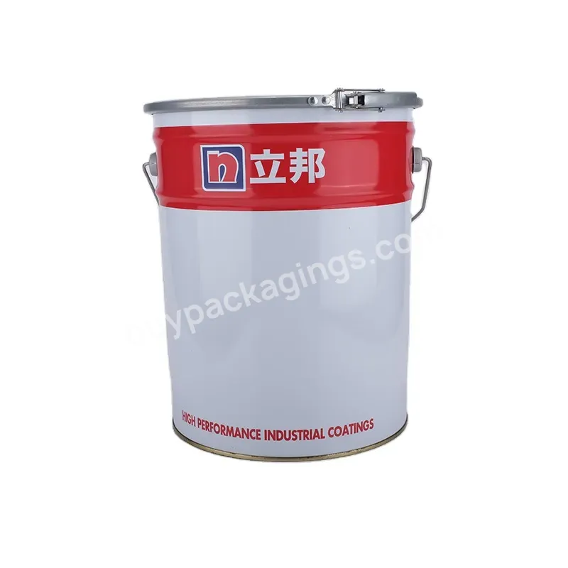 Custom Size Round Cover With Handle 25 Liter Stainless Steel Metal Tin Paint Bucket Pail Drum - Buy 20 Liter Paint Bucket,20 Liter Stainless Steel Paint Drum Bucket,20 Liter Metal Tin Paint Bucket Pail Drum.