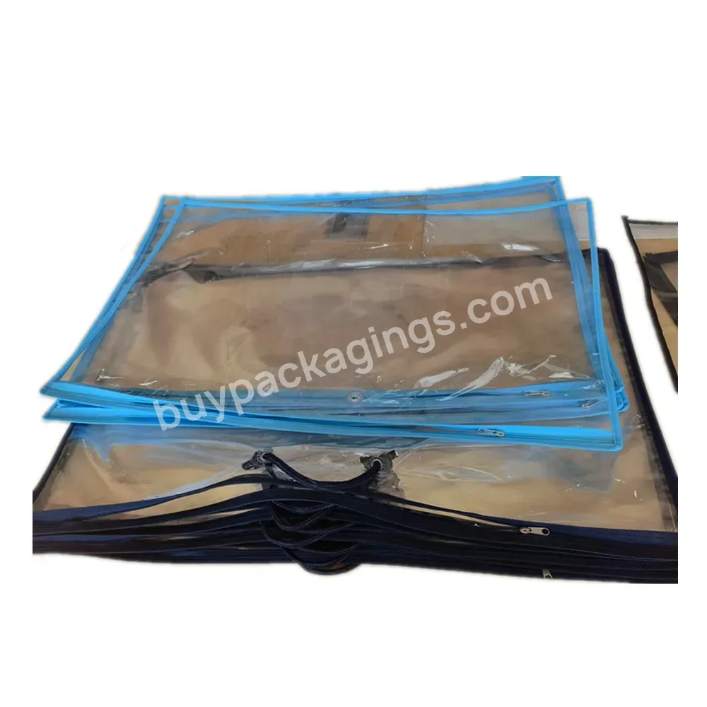 Custom Size Vinyl Pvc Plastic Bags For Blankets With Zipper - Buy Clear Vinyl Pvc Zipper Bags,Pvc Clear Plastic Bags,Clear Pvc Bag With Zipper.
