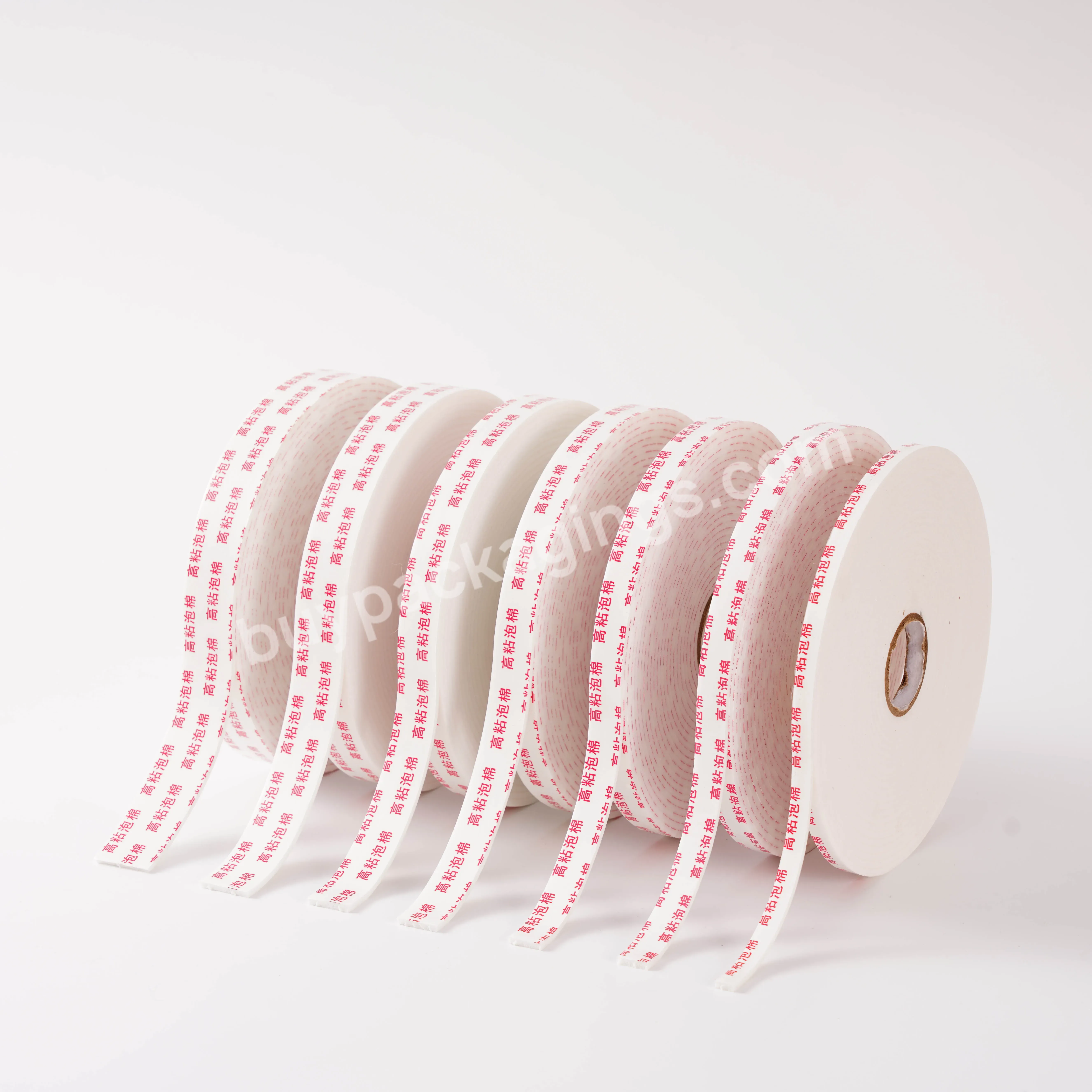 Custom Sized Strong Foam Double Sided Tape For Sealing And Cushioning - Buy Adhesive Double Side Tape Pe Foam,Sealing Double-side Tape,Adhesive Double-sided Cotton Tape.