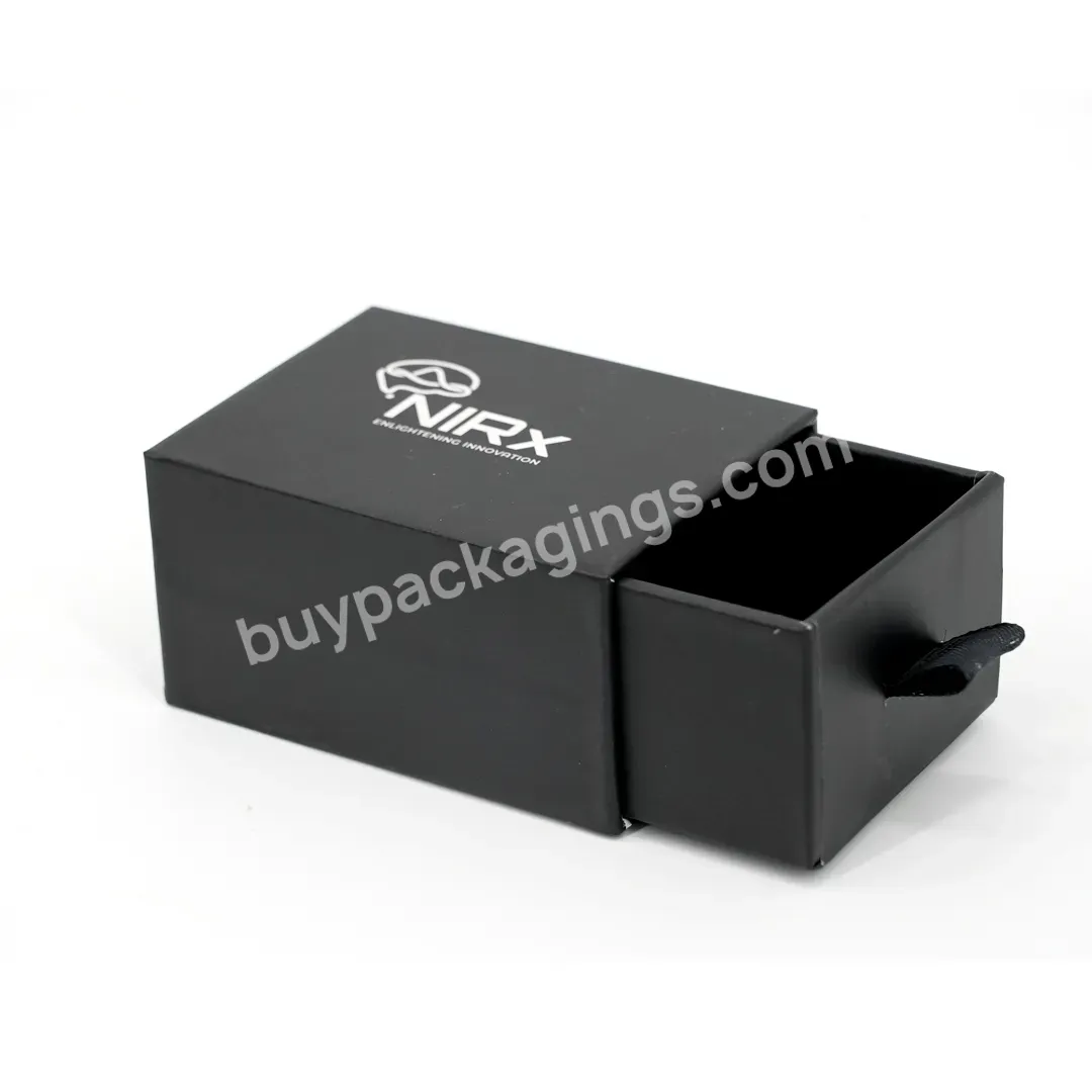 Custom Small Size Black Paper Cardboard Drawer Box Packaging Jewelry Box With Logo Printed - Buy Packaging Jewelry Box With Logo Printed,Black Paper Cardboard Drawer Box,Custom Small Size Durable Box.
