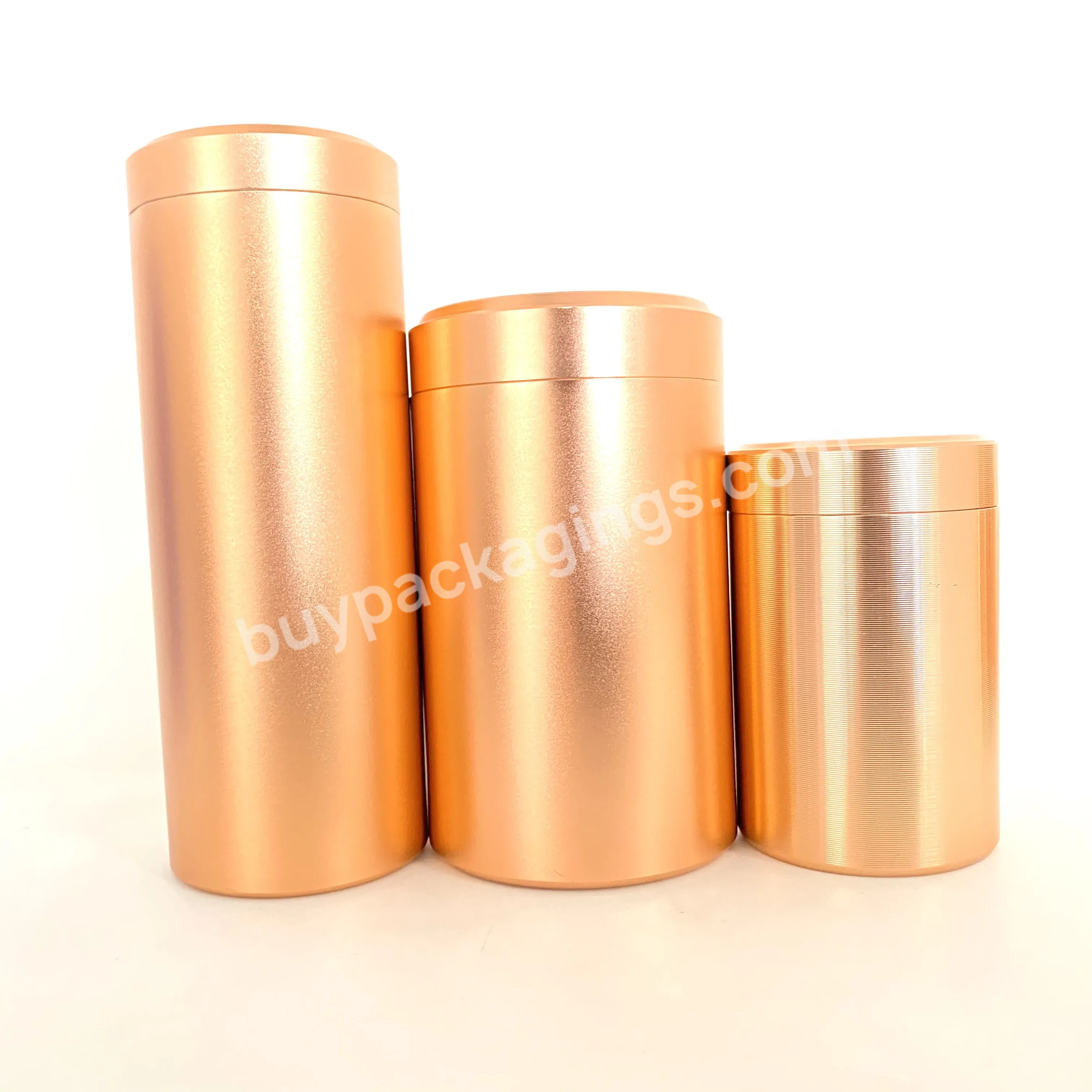 Custom Smell Proof Airtight Aluminum Metal Tea Storage Container Stash Jars 60ml 120ml - Buy Aluminum Stash Jar,Can Cover Aluminum,250ml Aluminum Can.