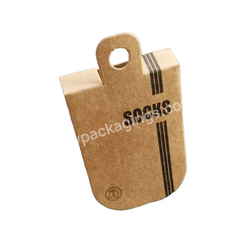 Custom Sock Packaging Card Wrap Label Cardboard Tag - Buy Sock Packaging Card,Sock Tag,Custom Sock Tag.