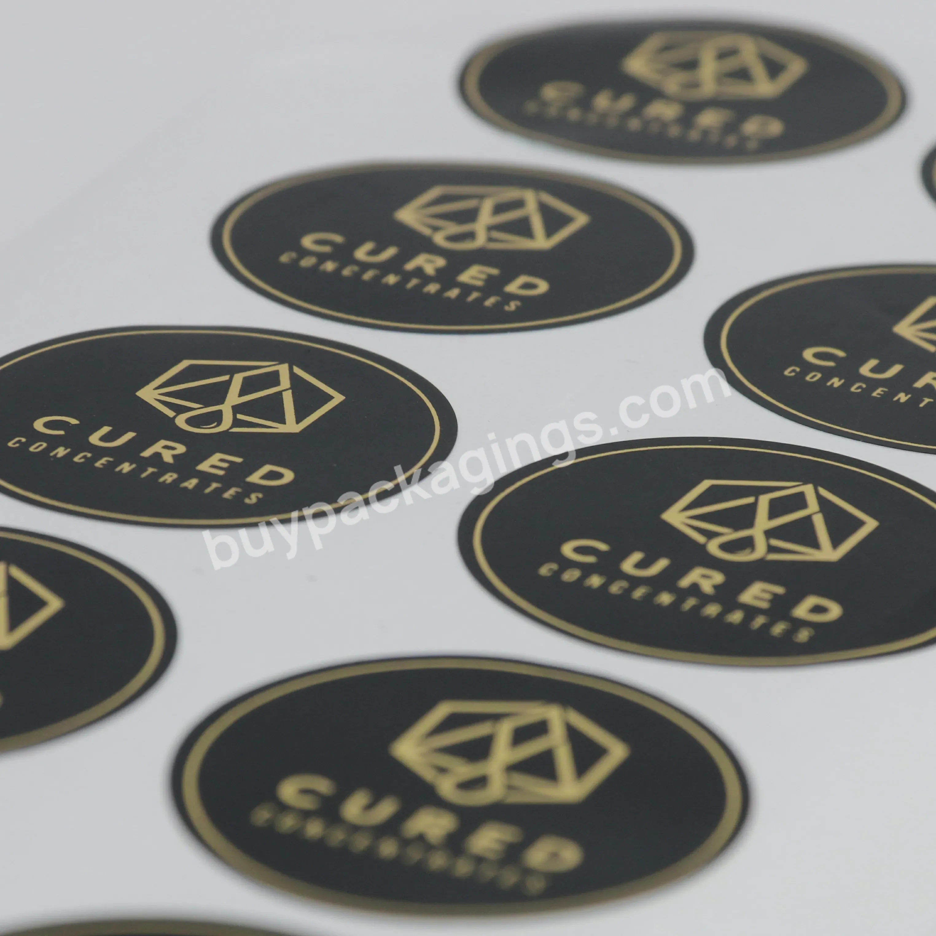 Custom Sticker Labels Printing Labels Gold Foil Waterproof Vinyl Adhesive Labels Stickers - Buy Vinyl Adhesive Labels,Custom Labels Printing Stickers,Packaging Labels Stickers.