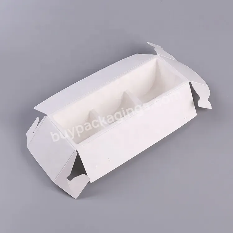 Custom Sugarcane Fiber Board Packaging Paper Tray Tea Box Insert Pulp Molded Packaging