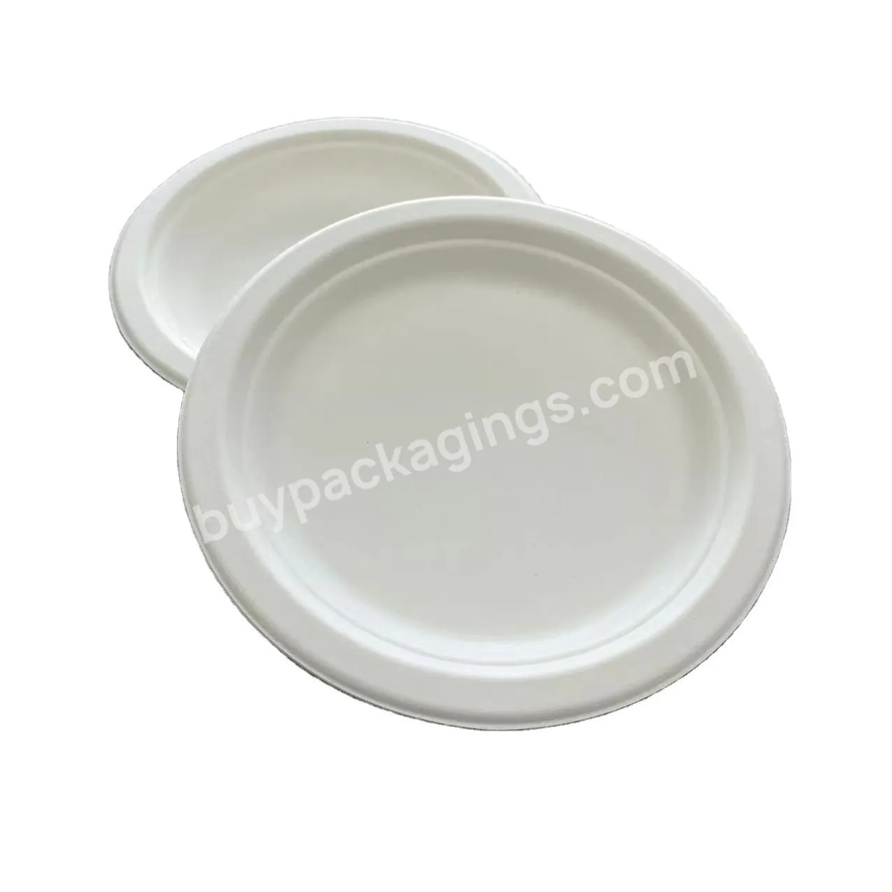 Custom Sugarcane Takeout 7inch Pulp Happy Birthday Disposable Plastic Paper Plate Holders 150 Pack - Buy Sugarcane Pulp Plate,Plastic Paper Plate Holders,Paper Plates 150 Pack.