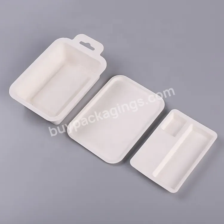 Custom Sustainable Eco Friendly Recycled Sugarcane Bagasse Pulp Packaging Container Molded Pulp Box - Buy Bagasse Pulp Box,Custom Pulp Packaging,Molded Pulp Box.