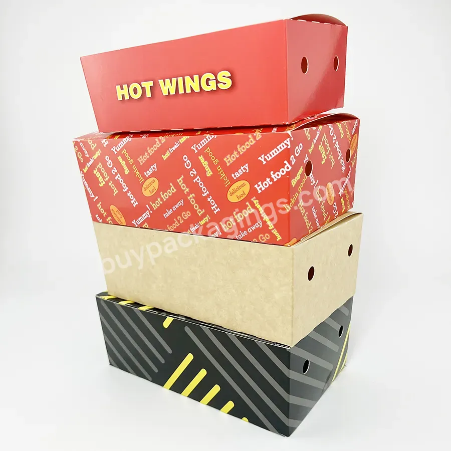 Custom Takeaway Hamburger Fried Chicken Wing Paper Boxes Fried Chicken Packaging Boxes - Buy Custom Hamburger Fried Chicken Wing Paper Boxes,Fry Chicken Box,Fried Chicken Packaging Boxes.