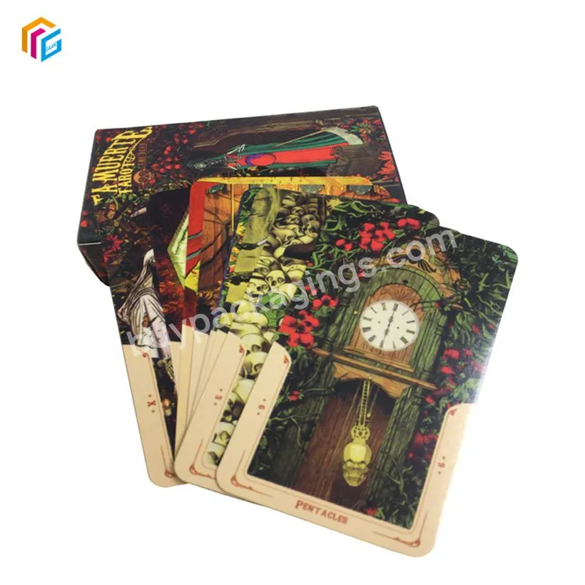 Custom Tarot Card Stand Deck OEM Cheap High Quality Printing Cards With Guidebook Wholesale Hot Sale Customized Design Tarot
