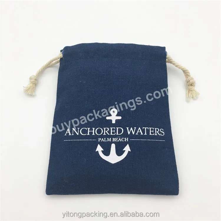 Custom Textile Gift Packaging Drawstring Bag - Buy Navy Gift Linen Bags,Cotton Linen Drawstring Bag,Textile Gift Packaging.