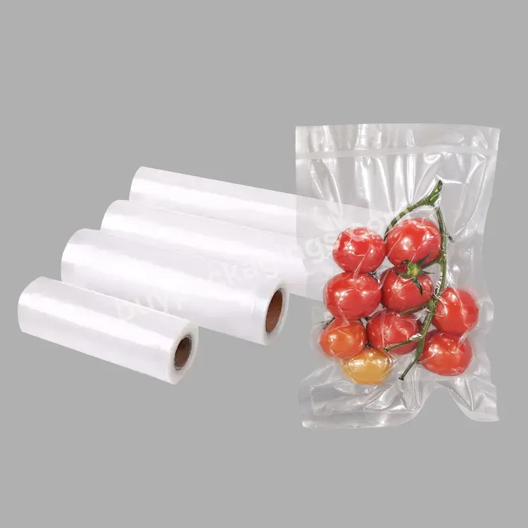 Custom Textured Embossed Co-extruded Plastic Vacuum Seal Roller Food Storage Bags - Buy Reusable Vacuum Bags,Commercial Food Grade Food Storage Bags,Aseptic Nylon Food Storage Bag Roll.