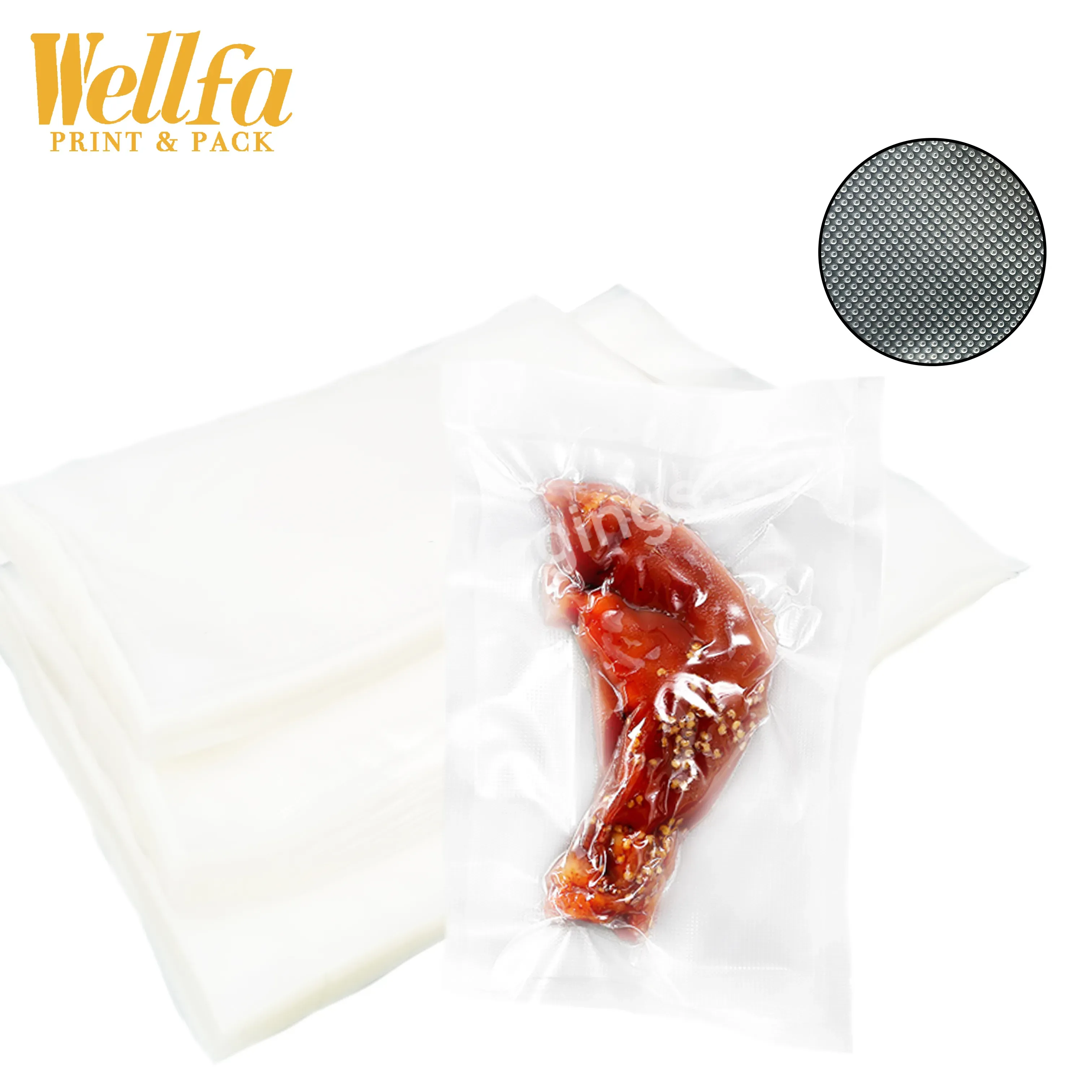 Custom Transparent Frozen Vegetable Fruit Meat Rice Embossed Nylon Food Pouches Vacuum Sealer Bags - Buy Embossed Vacuum Bags,Custom Printed Plastic Nylon Transparent Embossed Rice Meat Food Storage Packaging Heat Seal Pouches Mylar Vacuum Bags,Custo