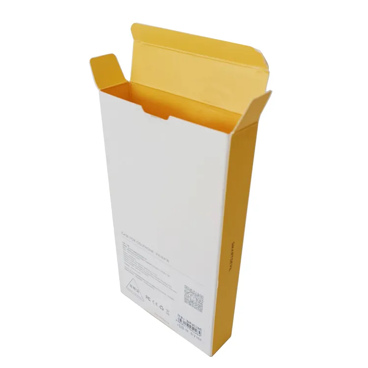 Custom unique fashion folded thick cardboard phone case packaging box
