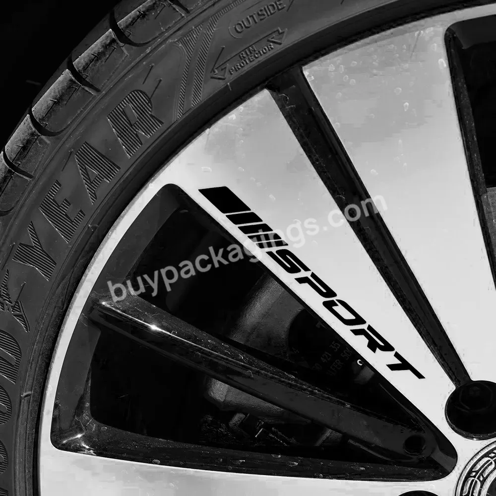Custom Universal Styling Car Stickers Auto Diy Car Alloy Racing Sport Stickers 4pcs Wheel Decal Car Styling Accessories - Buy Wheel Decal,Car Accessory For Bmw X1,Car Racing Sport Stickers.