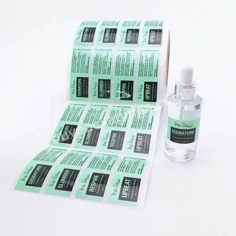 Custom Vinyl Waterproof Cosmetic Glass Bottle Label Roll Matte Stickers - Buy Transparent Label,Glass Bottle Label,Clear Sticker.