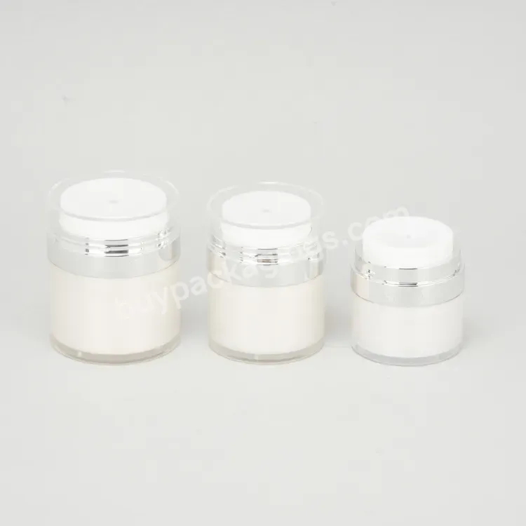Custom White Airless Cream Pump Jar - Buy White Airless Jar.