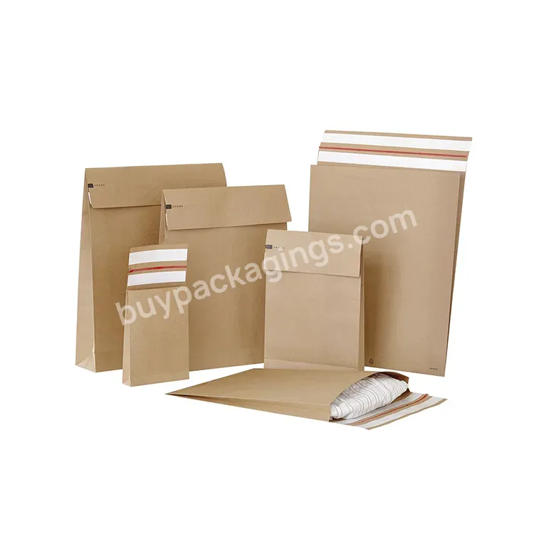 Custom Wholesale Ecofriendly Recycled Biodegradable Shipping Mailing Parcel Envelope Expandable Kraft Paper Mail Bag - Buy Kraft Paper Mail Bag,Expandable Kraft Mailer Bag,Paper Envelope Bag.