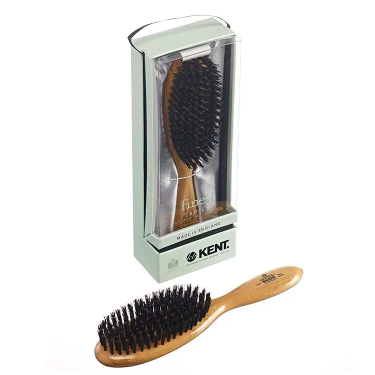 custom wholesale window packaging for hair brushes