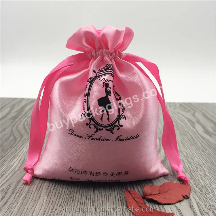 Custom Wig Bags/hair Extension Packaging Bag/silk Bags - Buy Silk Hair Bag,Hair Extension Packing,Custom Wig Bags.