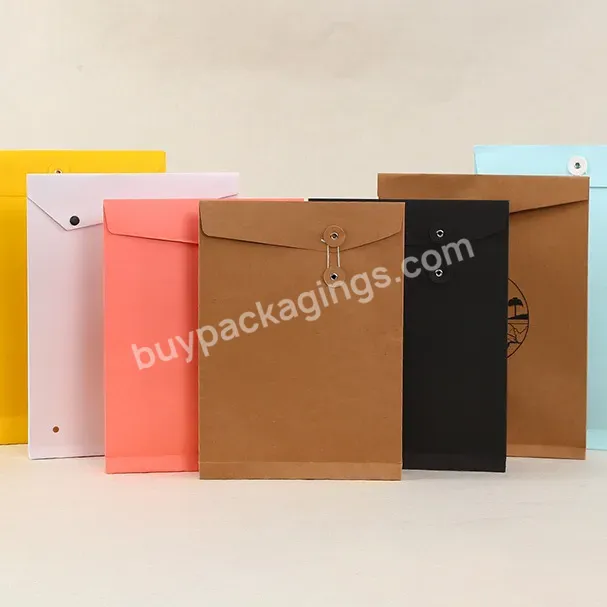 Custom Winding Flat Kraft Paper Envelope Mailer Clothing Packaging Shipping Mailing Bags - Buy Brown Kraft Paper Envelope For Invitation,Kraft A4 Thick Kraft Envelope,Recycled Kraft Paper Mailer.
