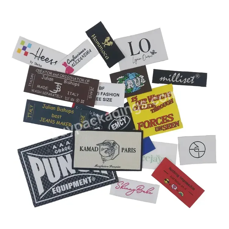 Custom Woven Label Clothing Labels Brand Name Woven Garment Labels Tags For Clothing - Buy Woven Label,Clothing Labels,Garment Labels.