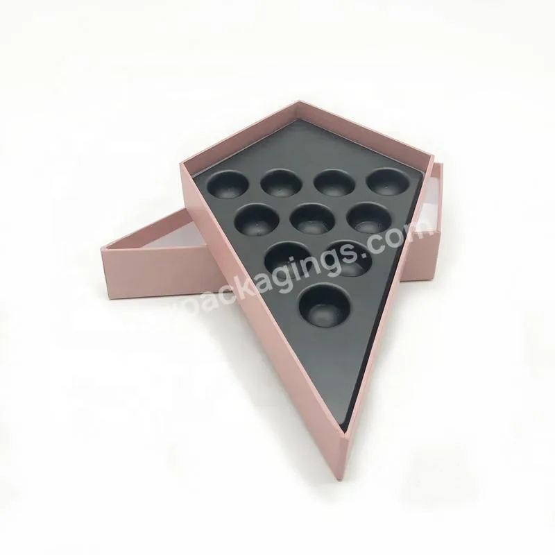 Custom your Own Logo Rigid Cardboard New Design Chocolate Box Round Chocolate Packaging with Plastic Insert