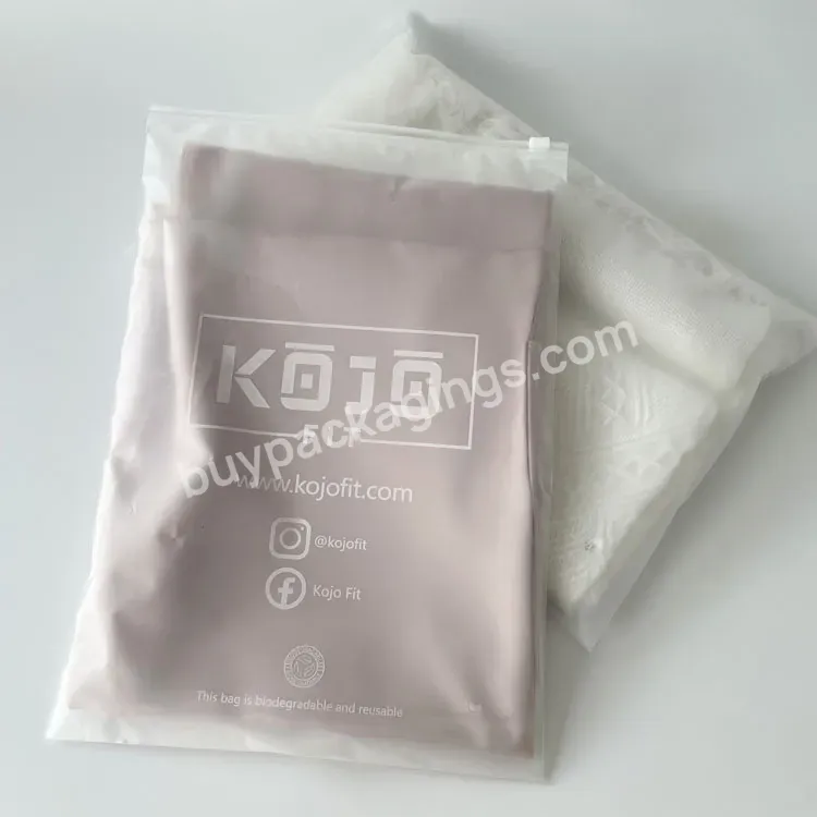 Custom Zip Lock Bag Clothes Packaging Bags With Logo Eco Friendly Frosted Zipper Bag For Tshirt Hoodies - Buy Packaging Bags,Custom Zip Lock Bag,Frosted Zipper Bag.